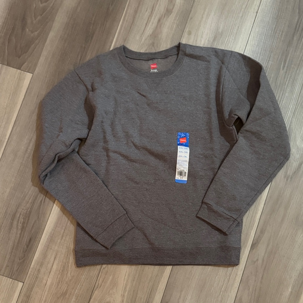 Hanes Boy’s Oxford Gray Crewneck Sweater